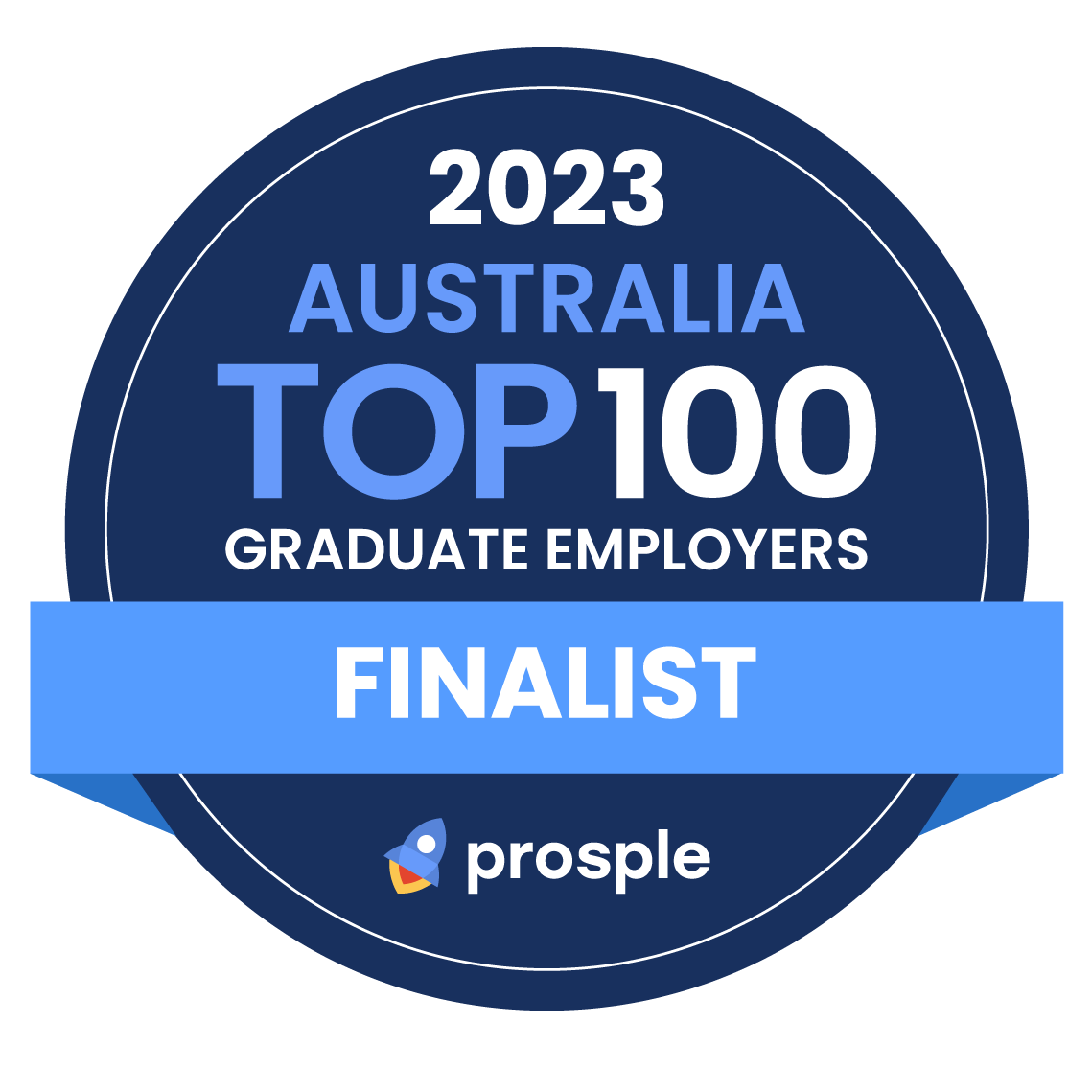 2023 Australia TOP100 Graduate Employers Finalist prosple logo