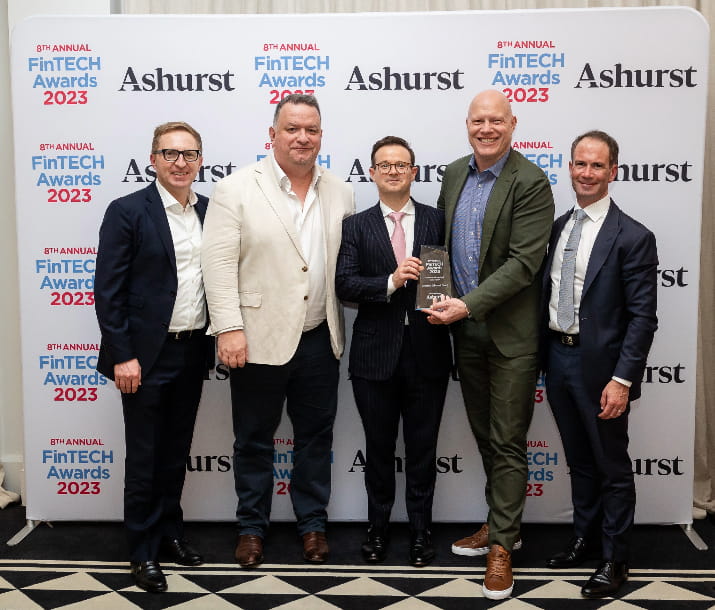 Group of 2023 Ashurst Fintech Awards winners