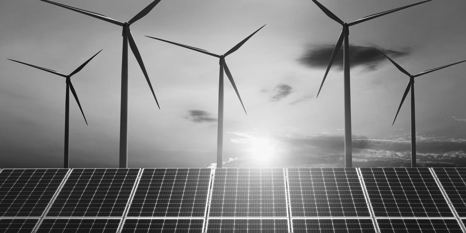 Solar and wind farm image
