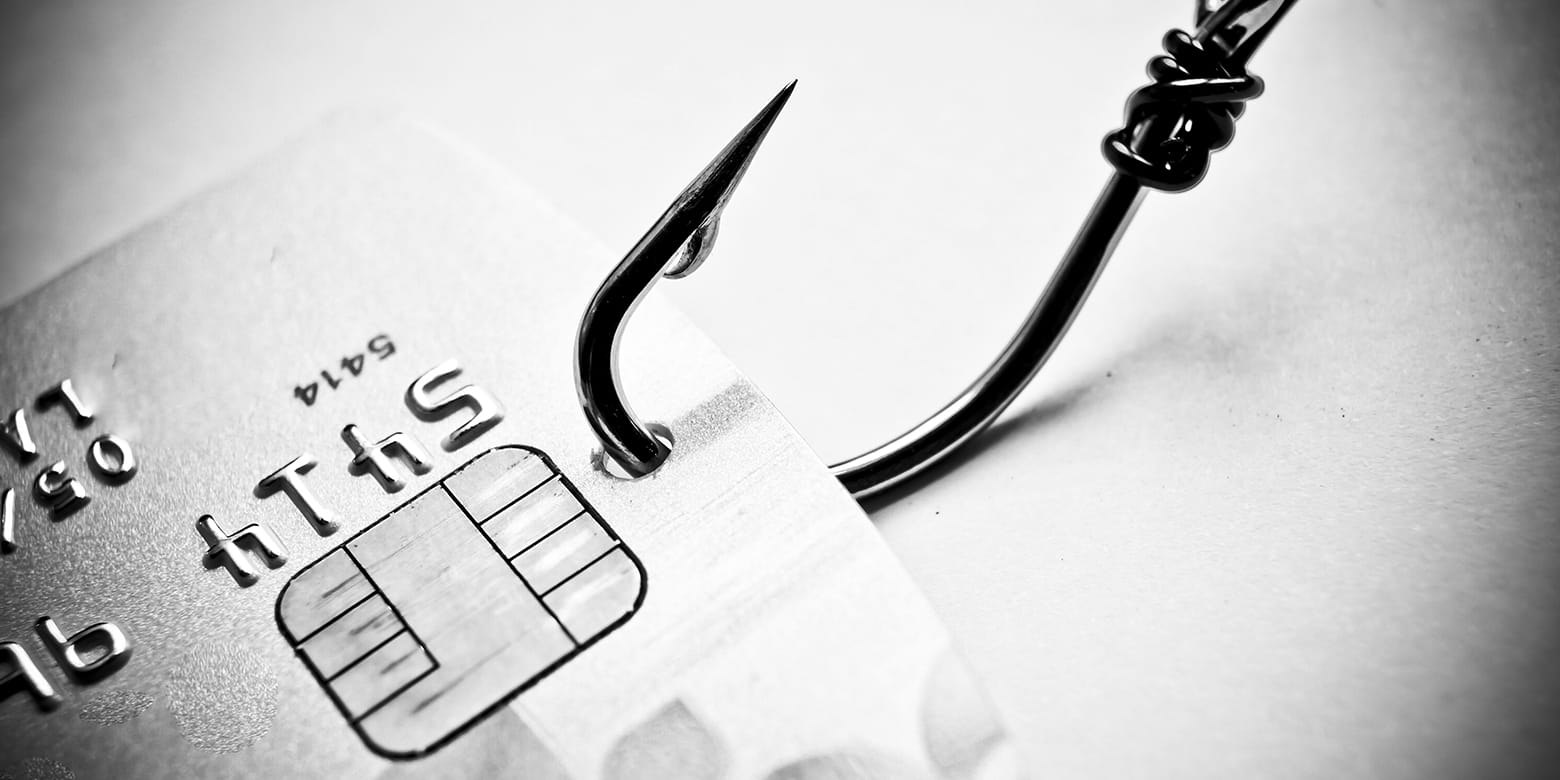 Credit card with hook