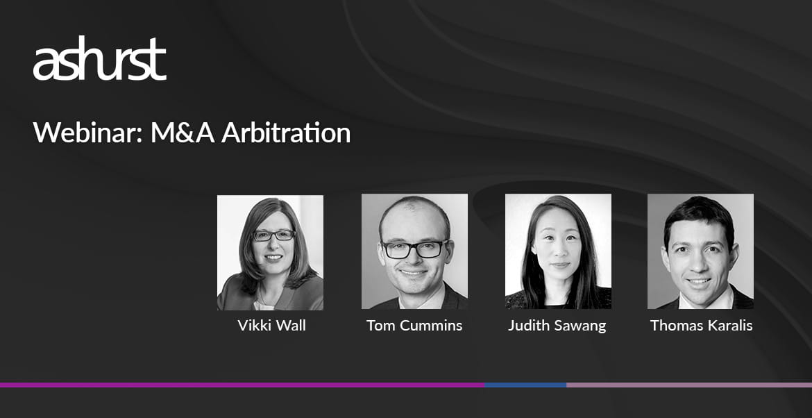 Webinar M&A arbitration