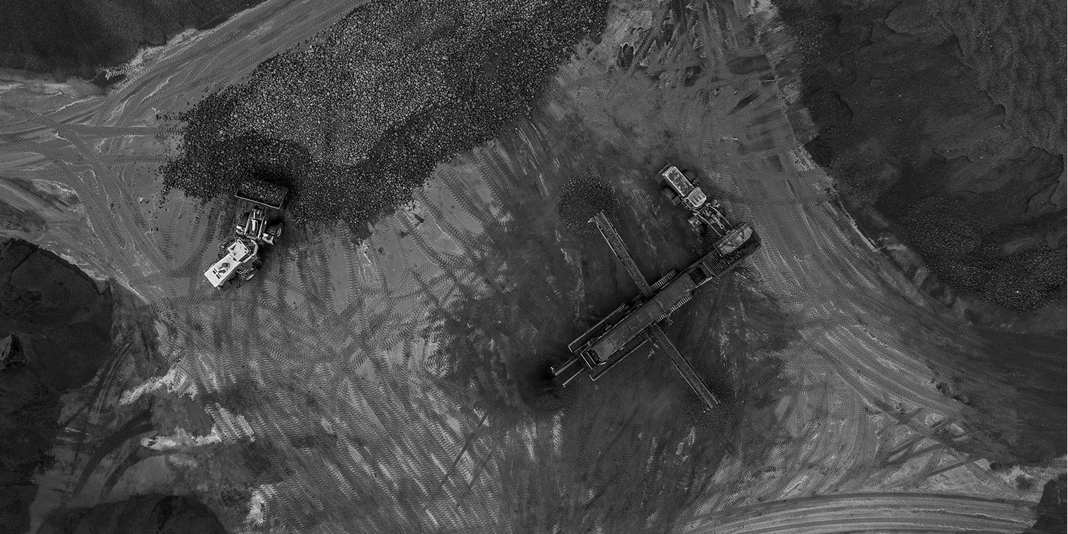 Aerial coal mine image